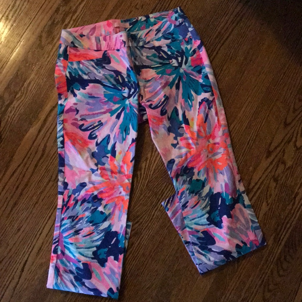 Lilly Pulitzer jacquard pants Size 4
